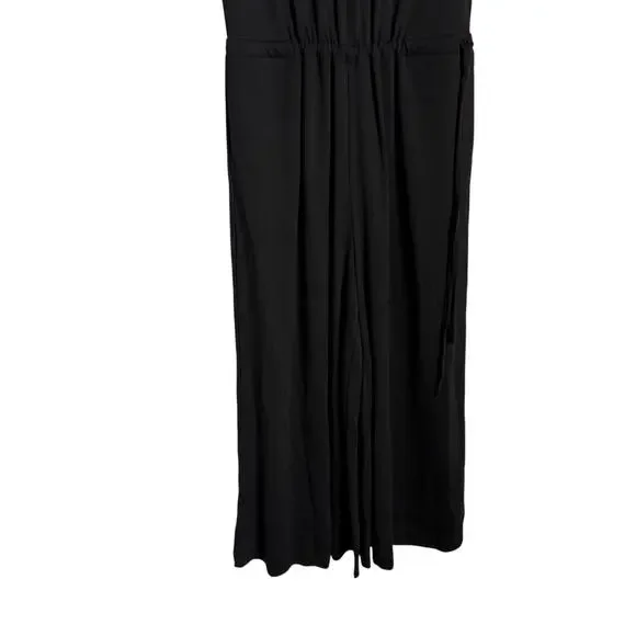 Sweaty Betty Black Cruise Wide Leg V-Neck Sleeveless Travel Jumpsuit Size XS - Picture 7 of 10